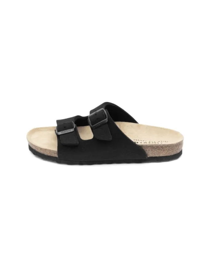 VITAFORM Sandalen & Pantoletten^Wollfilz Pantoletten in schwarz