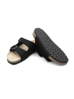 VITAFORM Sandalen & Pantoletten^Wollfilz Pantoletten in schwarz
