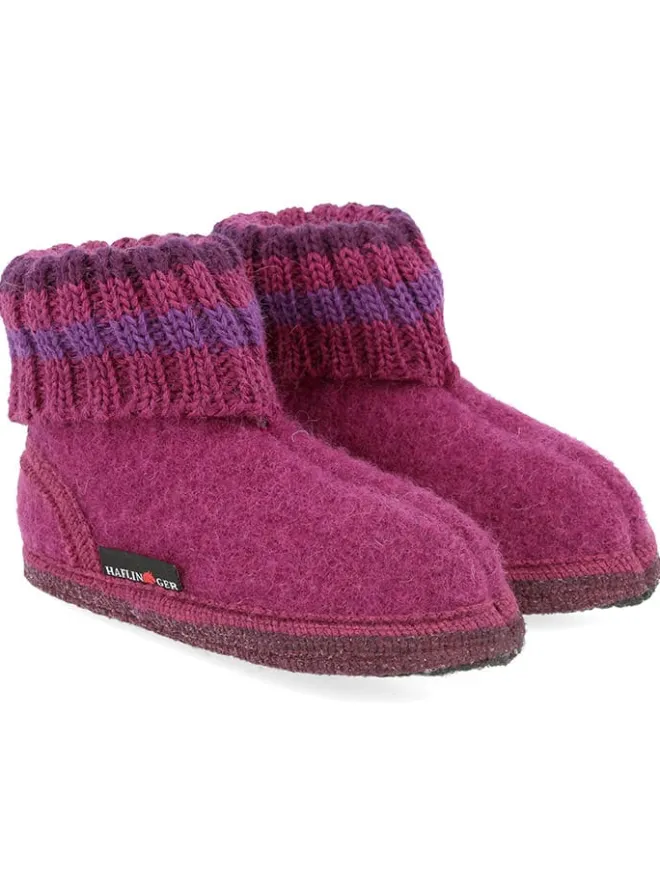 Woll-Hausschuhe "Paul" in Lila>HAFLINGER Outlet