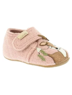 Woll-Hausschuhe "Rehkitz" in Rosa>Living Kitzbühel Sale