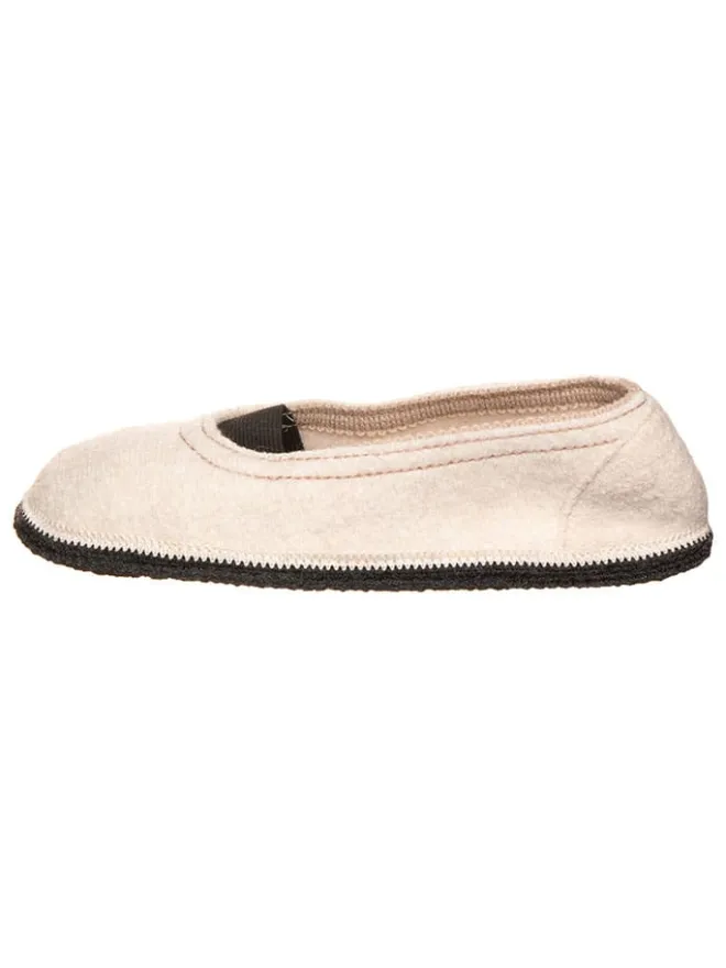 kitz-pichler Hausschuhe|Hausschuhe^Woll-Hausschuhe "Ronja GM" in Creme