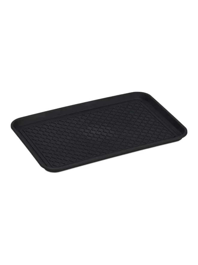 2x Schuhabtropfschale in Schwarz>relaxdays Outlet