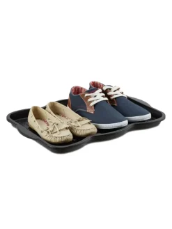 10x Schuhabtropfschale in Schwarz - (B)50 x (H)3 x (T)38 cm>relaxdays Online