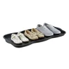 10x Schuhabtropfschale in Schwarz - (B)75 x (H)3 x (T)38 cm>relaxdays Hot