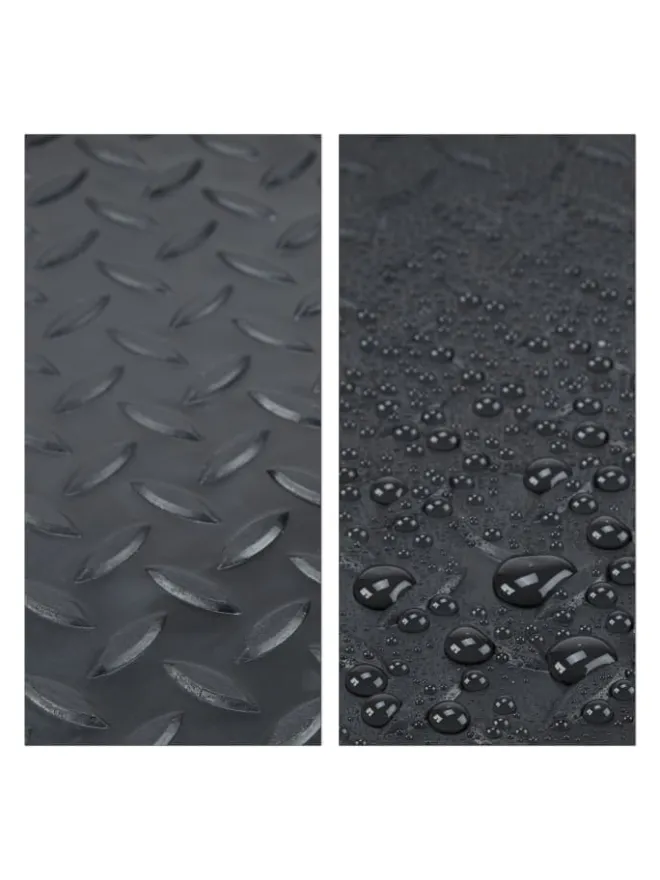 10x Schuhabtropfschale in Schwarz - (B)75 x (H)3 x (T)38 cm>relaxdays Hot