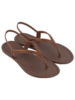Grendha Sandalen^Zehensandalen "Todo Dia Brilha" in Braun