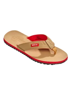 BECO the world of aquasports Outdoorschuhe^Zehentrenner BEactive V-Strap in beige-rot