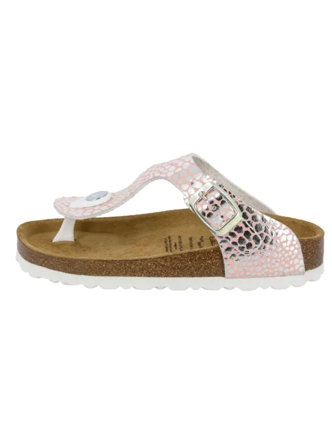 Lico Sandalen·Zehensandalen^Zehentrenner "Bioline Stone Kids" in Rosa