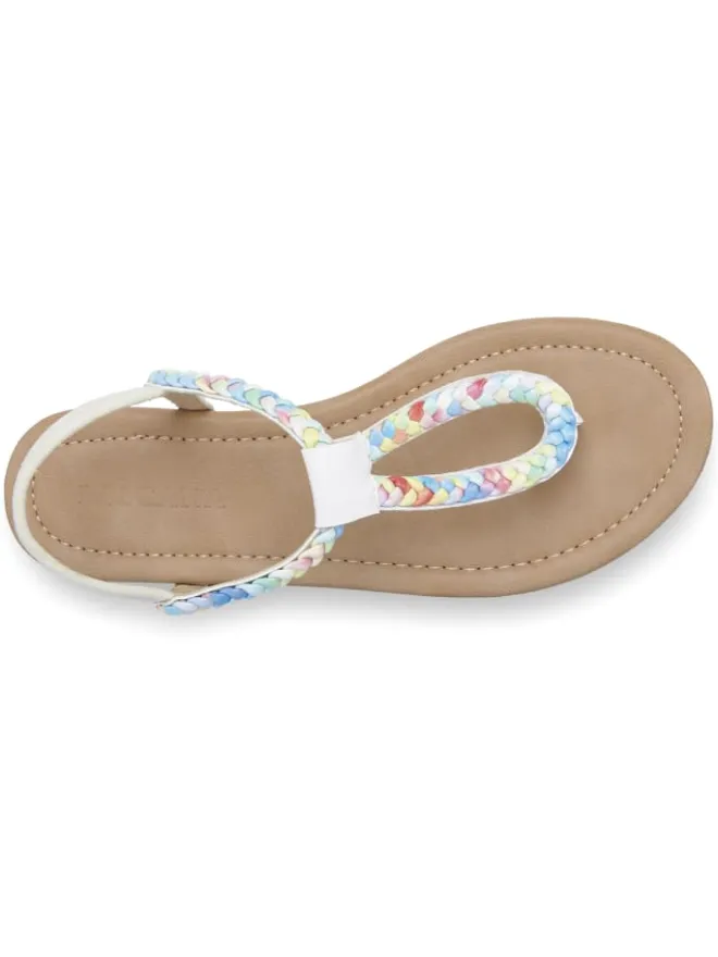 Zehentrenner in beige / blau>LASCANA