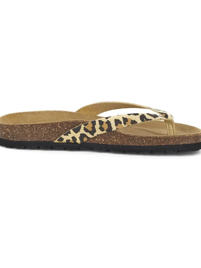 BABUNKERS Family Sandalen^Zehentrenner in Beige/ Braun
