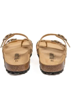 billowy Sandalen^Zehentrenner in Braun/ Beige
