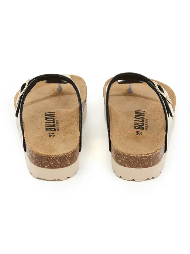 billowy Sandalen^Zehentrenner in Gold