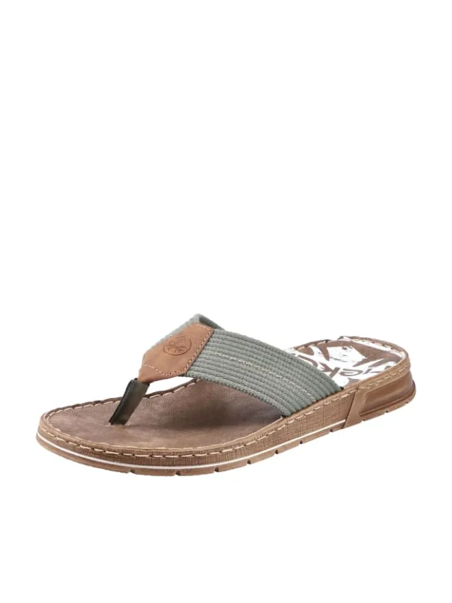 rieker Sandalen & Pantoletten^Zehentrenner in olive/mandel/moor