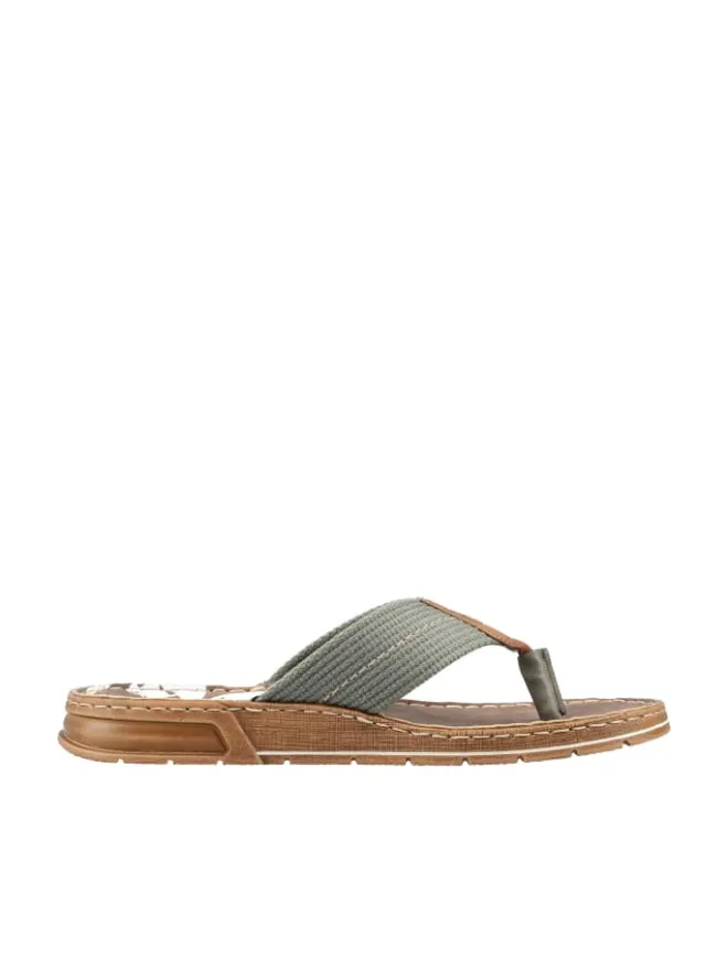 rieker Sandalen & Pantoletten^Zehentrenner in olive/mandel/moor