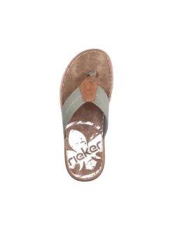 rieker Sandalen & Pantoletten^Zehentrenner in olive/mandel/moor