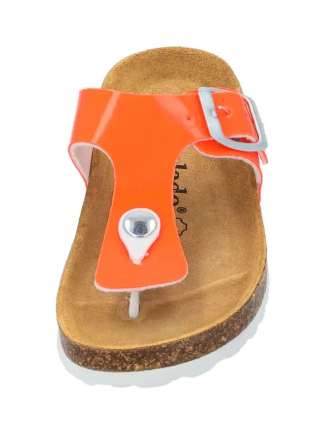 palado Sandalen·Zehensandalen^Zehentrenner in orange neon lack