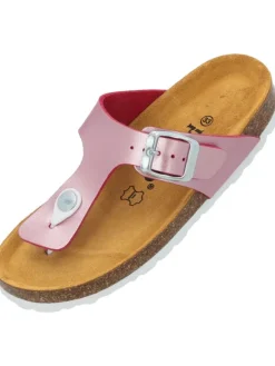 Palado Sandalen·Zehensandalen^Zehentrenner in Pink Metallic