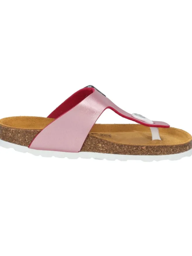 Palado Sandalen·Zehensandalen^Zehentrenner in Pink Metallic