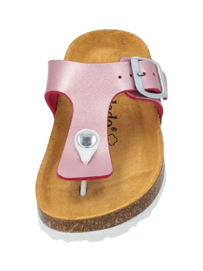 Palado Sandalen·Zehensandalen^Zehentrenner in Pink Metallic