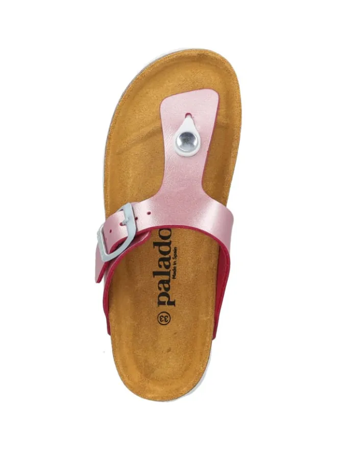 Palado Sandalen·Zehensandalen^Zehentrenner in Pink Metallic