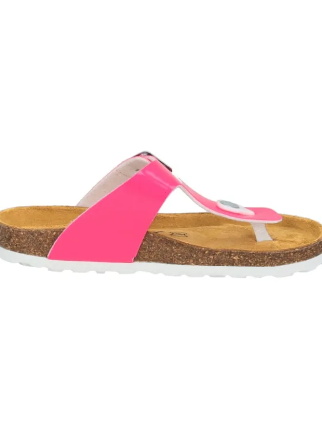 Zehentrenner in pink neon lack>palado