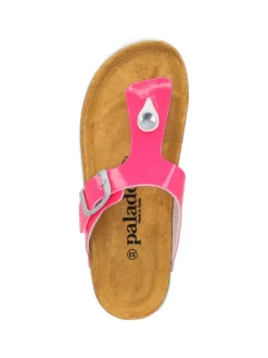Zehentrenner in pink neon lack><noscript><img width=