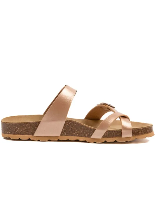 billowy Clogs & Pantoletten^Zehentrenner in Rosegold