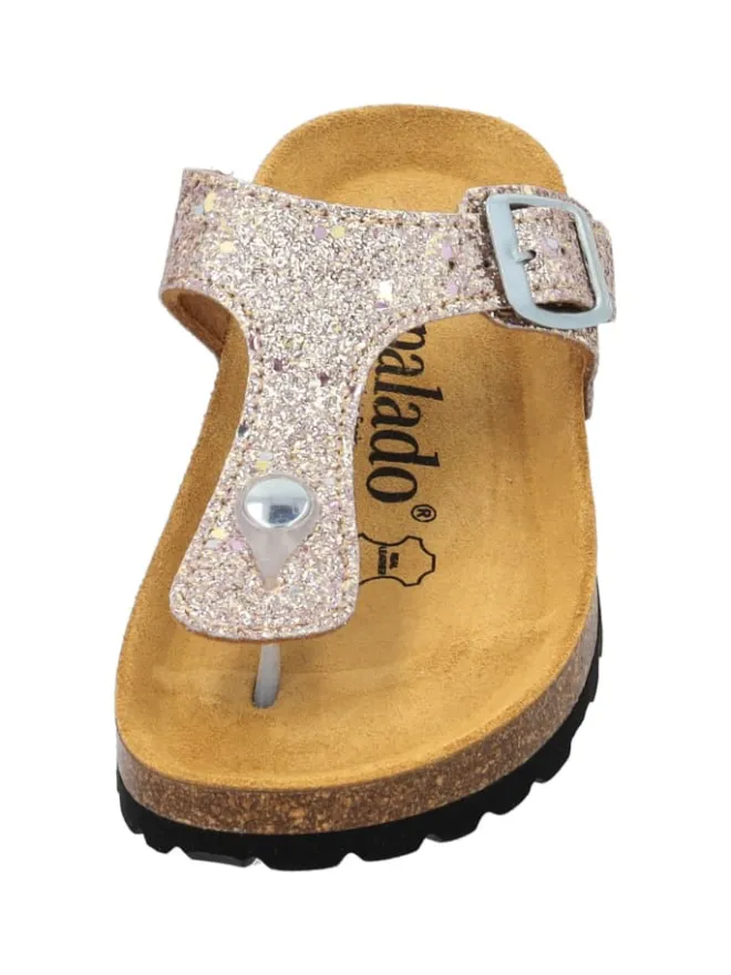 Zehentrenner in rosegold glitter>palado Sale