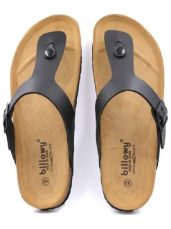 billowy Sandalen & Pantoletten^Zehentrenner in Schwarz