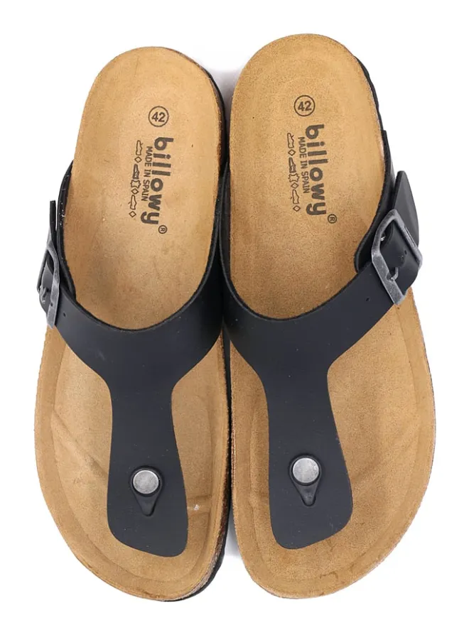 billowy Sandalen & Pantoletten^Zehentrenner in Schwarz