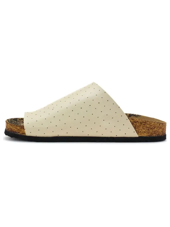 Zehentrenner in Schwarz/ Creme>Calceo Clearance