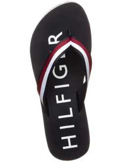 Tommy Hilfiger Shoes Sandalen^Zehentrenner in Schwarz/ Rot/ Weiß
