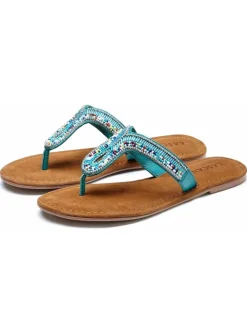 LASCANA Sandalen·Zehensandalen^Zehentrenner in türkis-blau