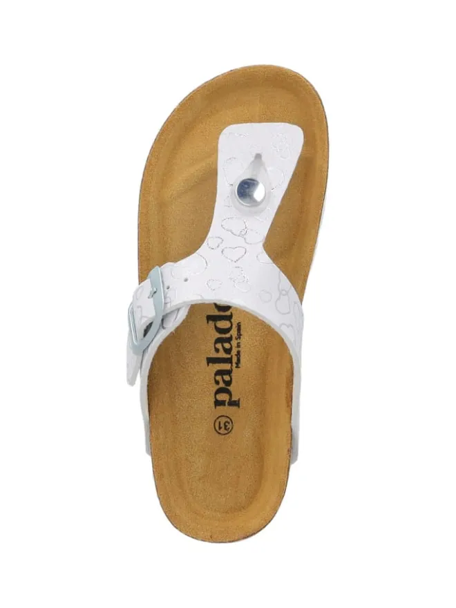 palado Sandalen·Zehensandalen^Zehentrenner in weiss 20-7373-93