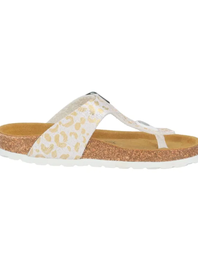 palado Sandalen·Zehensandalen^Zehentrenner in weiss/gold 70-7158-78-89