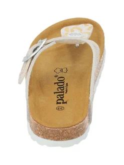 palado Sandalen·Zehensandalen^Zehentrenner in weiss/gold 70-7158-78-89