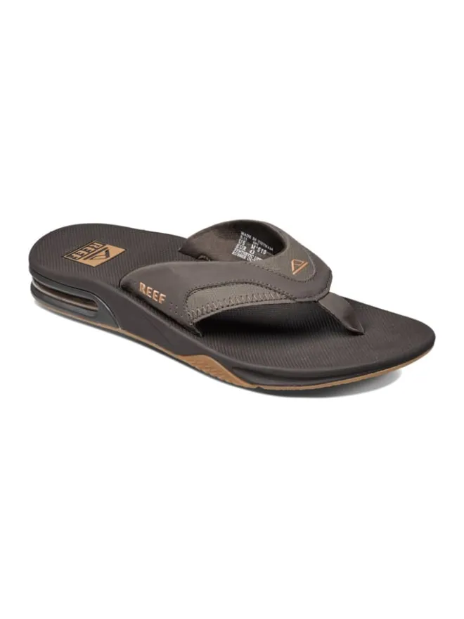 Zehentrenner Sandale Fanning in Brown/Gum>Reef