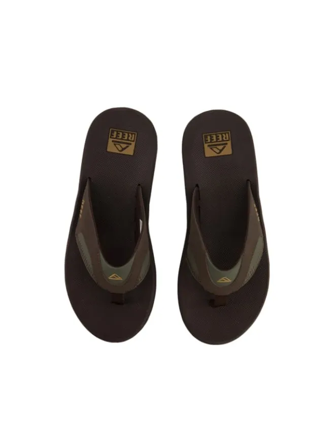 Zehentrenner Sandale Fanning in Brown/Gum>Reef