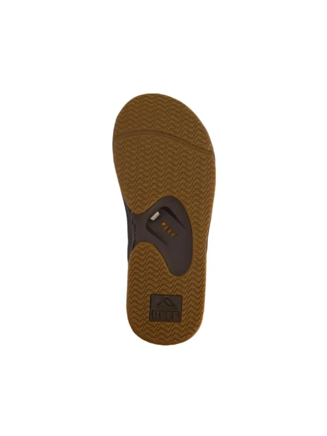 Zehentrenner Sandale Fanning in Brown/Gum>Reef