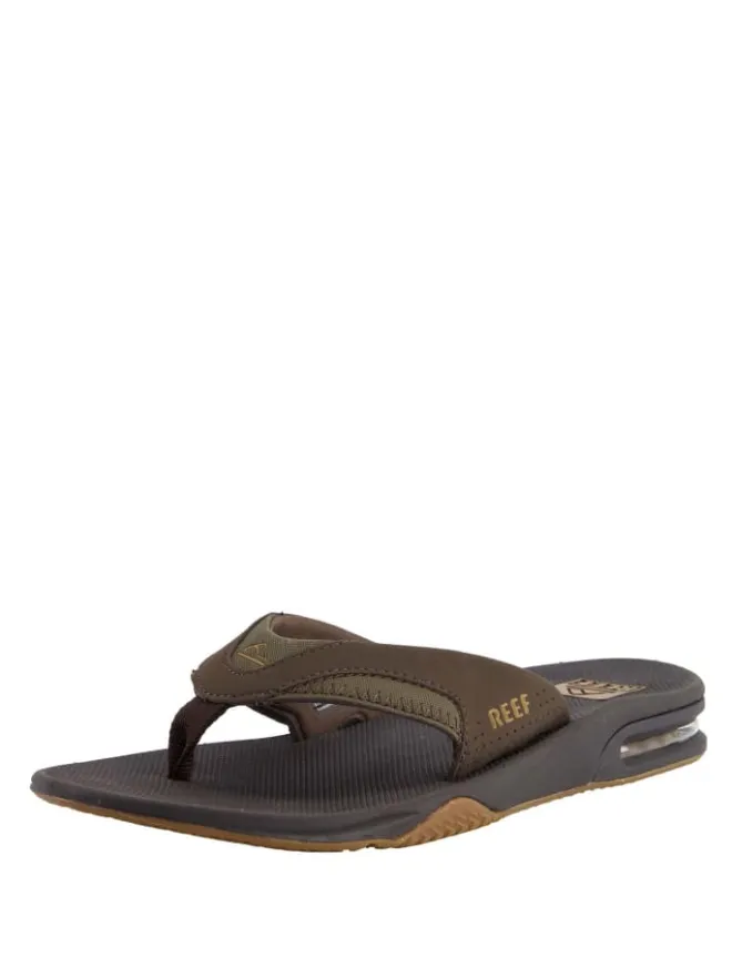 Zehentrenner Sandale Fanning in Brown/Gum>Reef