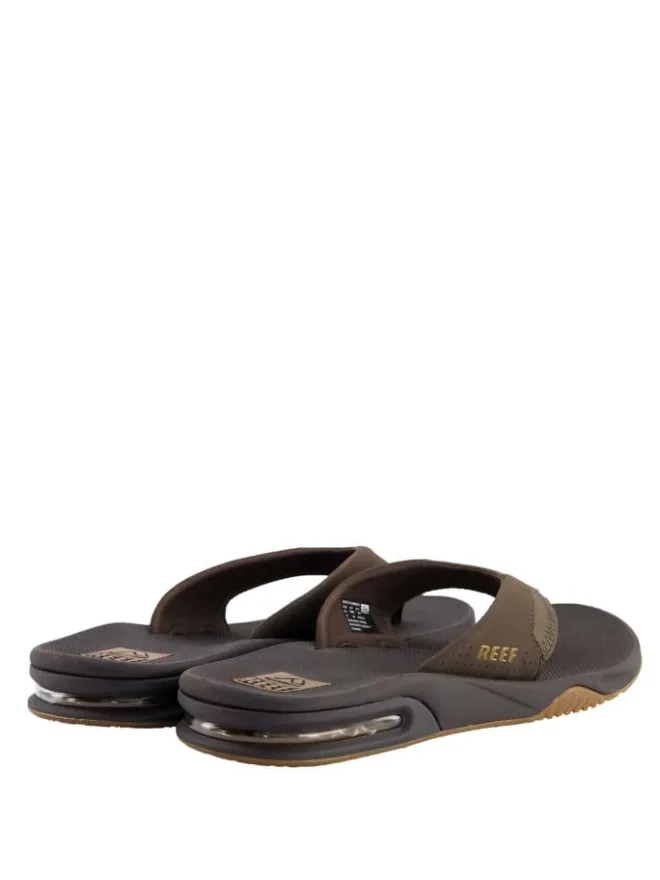 Zehentrenner Sandale Fanning in Brown/Gum>Reef