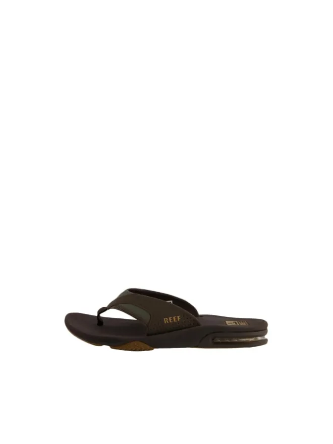 Zehentrenner Sandale Fanning in Brown/Gum>Reef