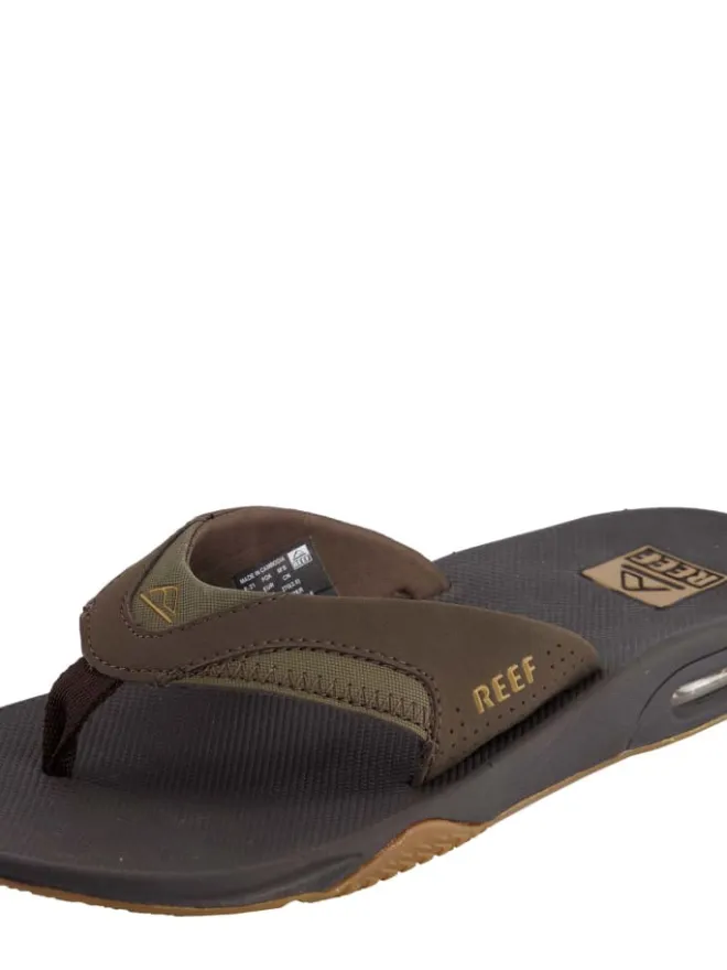 Zehentrenner Sandale Fanning in Brown/Gum>Reef