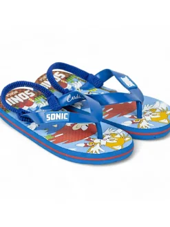 Cerda Sandalen·Zehensandalen^Zehentrenner Sonic The Hedgehog mit Riemchen in Blau